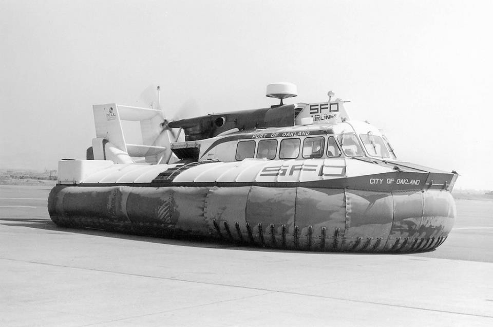 Hovercraft at San Francisco Airport in 1965